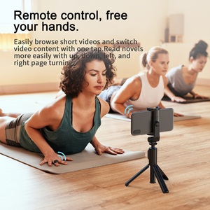 Bluetooth parmak telefon için şık ABS halka uzaktan kumanda Selfie zamanlayıcı USB şarj edilebilir sayfa Turner uzaktan kumanda - Product Image 5