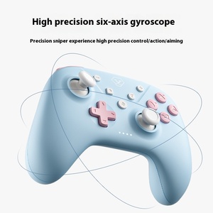 RTS Wireless per il Controller di gioco Bluetooth colore caramella 3 modalità di vibrazione sensore di movimento per Switch/iOS/Android/PC