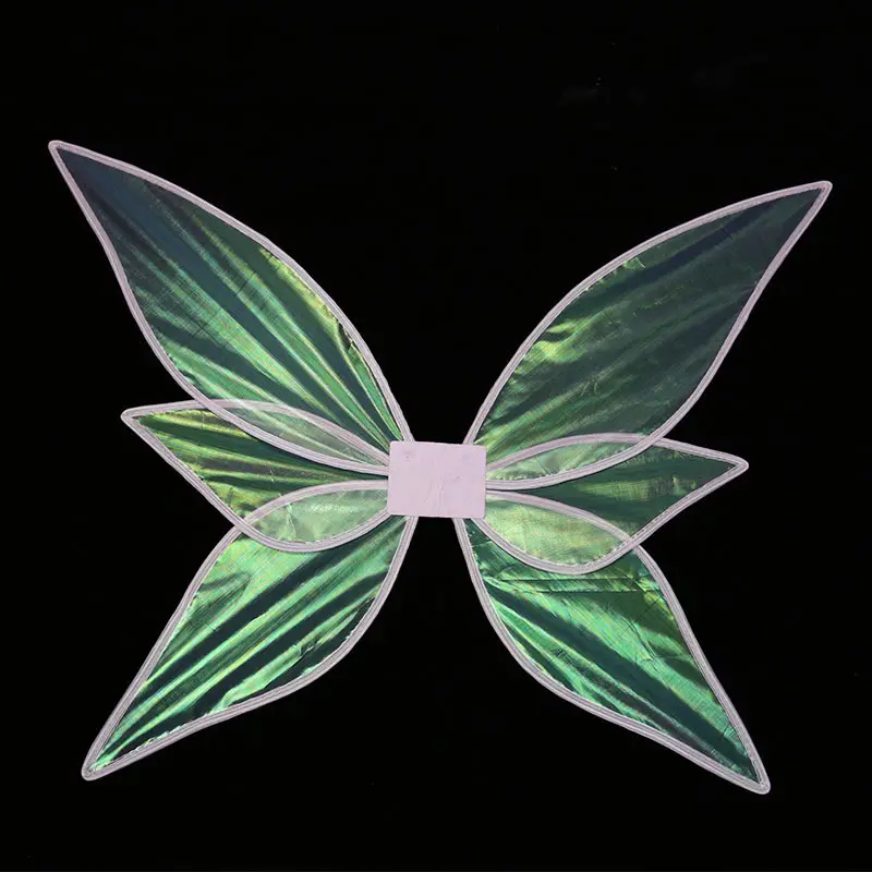 Ot-Venta de alas de elfo de Ángel, accesorios para cosplay y fiesta de vacaciones, coloridas alas de color transparente