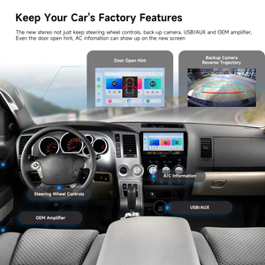 Dasaita navigazione GPS lettore multimediale autoradio con funzioni Carplay DSP & RGB Stereo per Toyota Tundra Sequoia 2007-2013