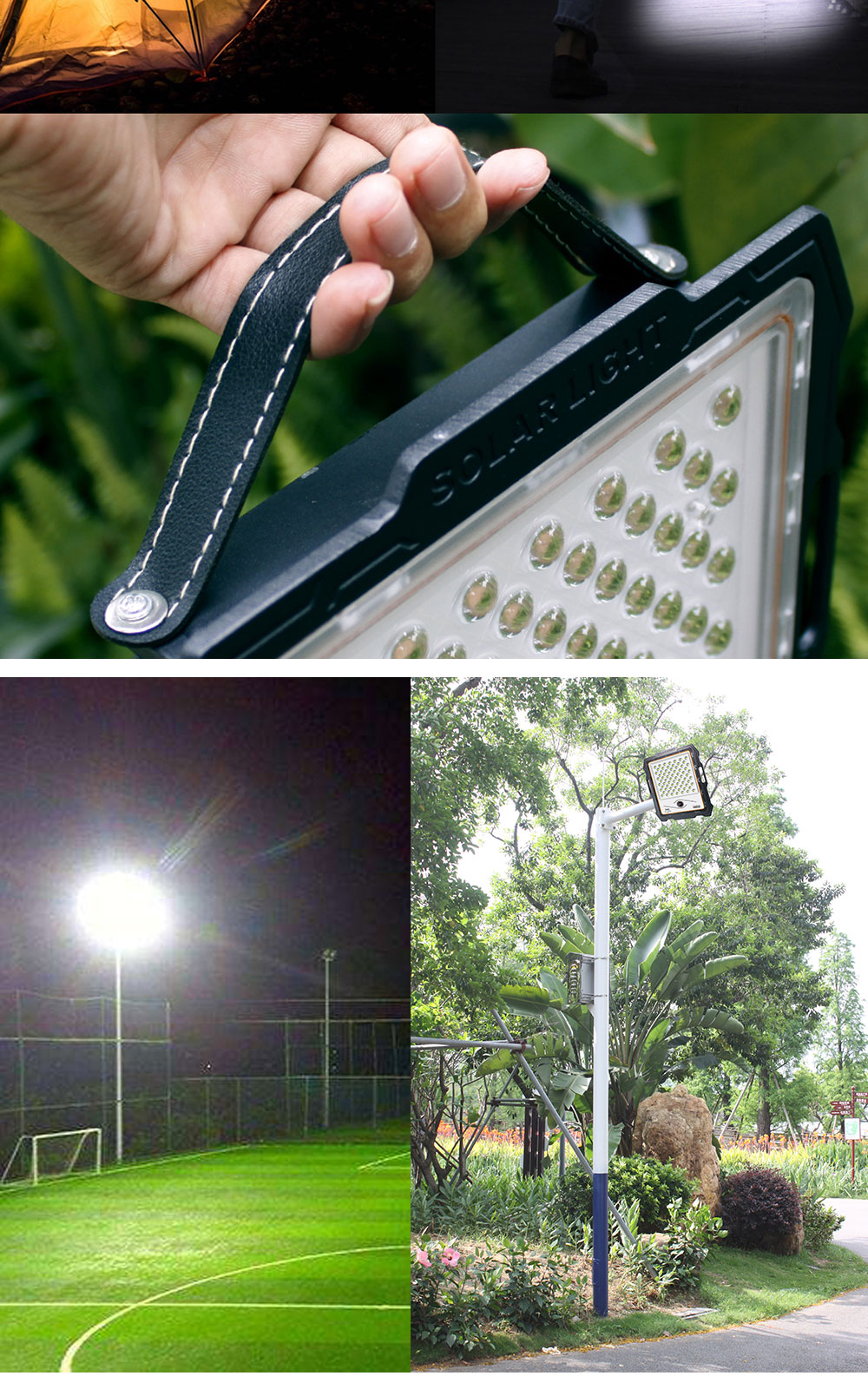 New 12V 24V floodlight portable solar smart led flood lights 100w 200w 300w 500w 400watt solar led flood light with wifi camera