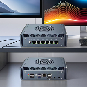 Barebone Intel Firewall der 12. Generation Mini-PC Alder Lake i3 N305 ES N100 Lüfter OpnSense Router Firewall 6LAN 2.5G HD DP RJ45 COM USB 3.0 - Product Image 1