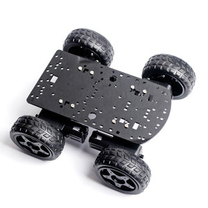 2020 New Type Educational DIY 4WD Smart Roboter Auto Chassis Kits Himbeer Pi Smart Car Kits Schwarz - Product Image 1