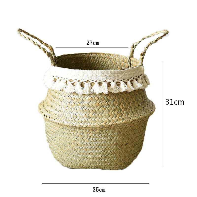 Panier à algues à pompon, diamètre 35 cm, comprend un boîtier étanche.