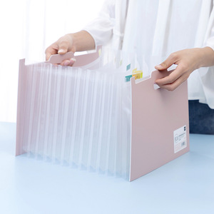 Xách tay 13-inch dọc tập tin chủ mở rộng phân vùng PP nhựa dữ liệu tập tin lưu trữ túi cho sinh viên học tập văn phòng - Product Image 1