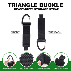 Tùy Chỉnh Tự Dính Đôi Heavy Duty Lưu Trữ Dây Đeo Tam Giác Khóa Chống Cháy Móc Vòng Lặp Cho Công Cụ Phòng Tổ Chức - Product Image 2