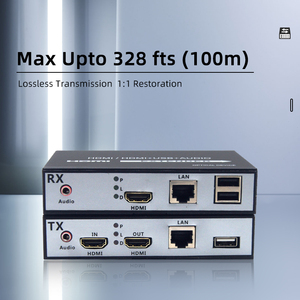 库存1080P HDMI超过5类扩展器，最高可达328英尺，带USB KVM音频环路 - Product Image 3