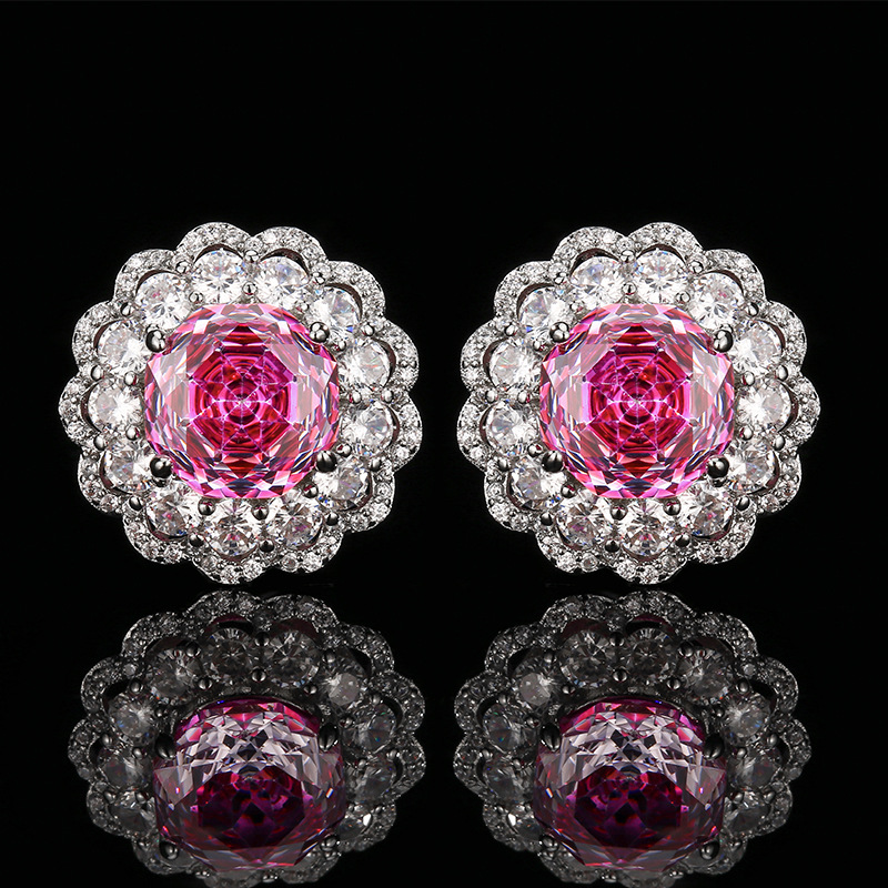 Boucles d'oreilles roses