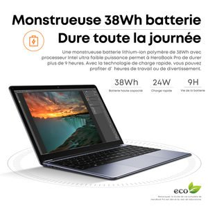Laptop <strong>CHUWI</strong> HeroBook <strong>Pro</strong> - Processor Intel Celeron N4020 14.1&quot; Display Windows 11 8GB+256GB 5000mAh Battery - Grey - Product Image 2