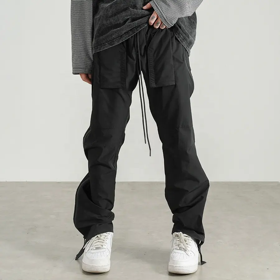 Calças de designers masculinas de vários bolsos, estoque dropshipping, baixa, qd, nylon, calças para homens