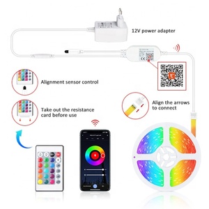 Светодиодная лента RGB Smart Tuya с Wi-Fi и bluetooth, инфракрасный пульт дистанционного управления, длина 16,4 фута, 12 В постоянного тока - Product Image 6
