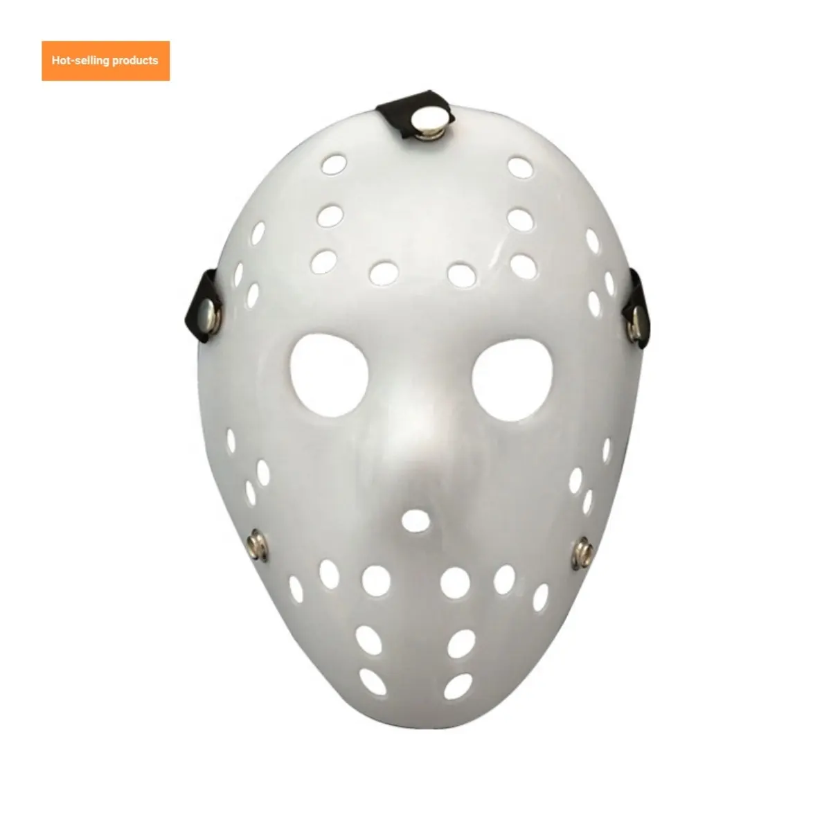 Hombres y mujeres Jabbawockeez Masquerade Amusement Cara completa Plástico duro Blanco Halloween Jason Máscaras de fiesta de hockey