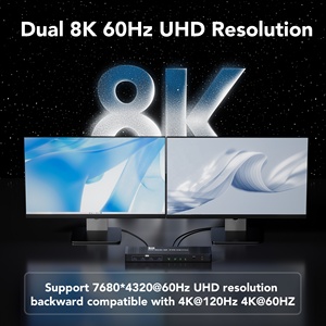 SYONG New Design USB3.0 Display Port Dual Screen 2x2 Switcher Selector 2 Port DP Displayport USB HDMI <strong>KVM</strong> <strong>Switch</strong> for 2 PC