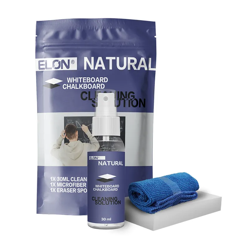 ELON 100% Natural Whiteboard & Quadro Limpador Spray e Borracha Kit para Sala de Aula, Casa e Escritório Uso