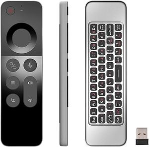 W3 2.4G Voice Air Mouse Remote <strong>Controller</strong> Mini <strong>Keyboard</strong> Fit for <strong>Android</strong> TV Box Windows Linux Gyroscope Learning Remote <strong>Function</strong> - Product Image 1