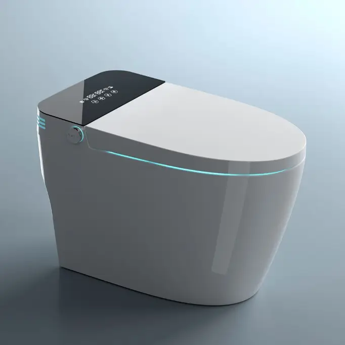Renkli yeni moda modern stil wc porselen akıllı inodoro banyo seramik kat monte sifon otomatik akıllı tuvalet