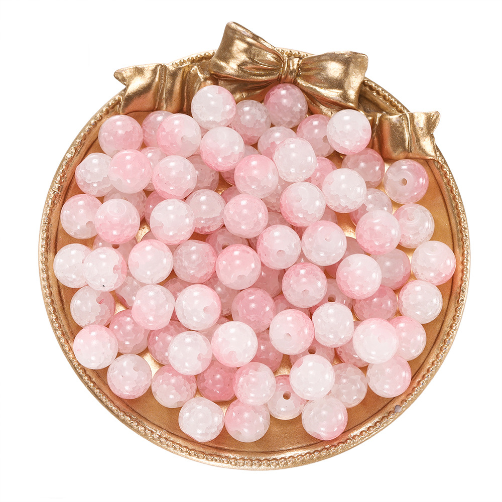 Crystal Jade Shattered Pearls - Light Pink and White