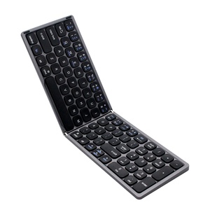 Portable <strong>Mini</strong> Folding Wireless <strong>Bluetooth</strong> <strong>Keyboard</strong> Ergonomic BT <strong>Keyboard</strong> With Numeric Keypad for Window Android IOS I Pad Phone