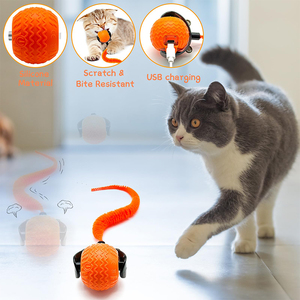 ZMaker <span class=keywords><strong>2025</strong></span> yeni interaktif kedi topu oyuncak kedi dönen top oyuncak 360 ° otomatik hareketli haddeleme topu oyuncak - Product Image 6