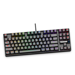 Teclado ergonómico inalámbrico multifunción para ordenador, Teclado mecánico con lazo, organizador para portátil/Pc/Win
