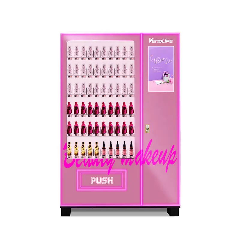 wig vending machine for hair cosmetic vending machine can be sale makeup Lipstick with outside vending machine
