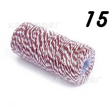 No 15 dark red with white