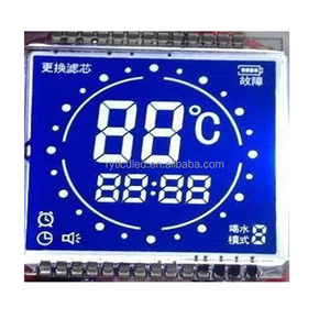 Pantalla LCD de 7 segmentos de 4 dígitos de fábrica, gran pantalla LCD personalizada bicolor de siete segmentos, módulo LCD de 7 segmentos de 2 dígitos personalizado