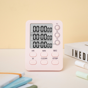 Timer da cucina digitale, 3 canali, conto su/giù, Timer di cottura con allarme ad alto volume, Display di grandi dimensioni, contatore delle ore di conto alla rovescia - Product Image 4
