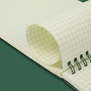 <strong>A5</strong> A6 B5 Retro <strong>PP</strong> Hard Cover Flip up Top Double Coil Grid Horizontal Line <strong>Custom</strong> Register Paper White Spiral Student <strong>Notebook</strong> - Product Image 5