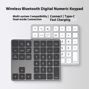 Office Thin Light Portable Accounting 2.4GHz for <strong>Bluetooth</strong> Silent Wireless <strong>Numeric</strong> 35-Key Rechargeable Mini <strong>Keypad</strong> for Laptop - Product Image 4