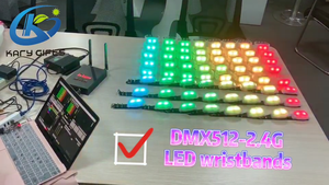DMX-2.4G programmabili HA PORTATO il Braccialetto LED di Controllo Remoto Evento Braccialetti - Product Image 6