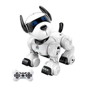 犬のおもちゃインテリジェント50 + プログラミングジェスチャースタント電気RCスマートロボット犬のおもちゃ - Product Image 1