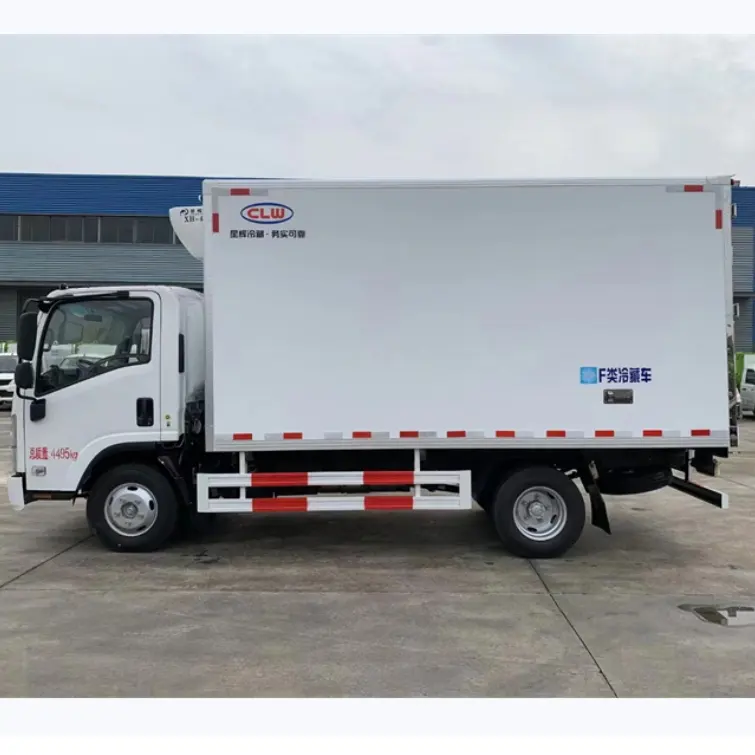 ISUZU 6 bánh xe tải tủ lạnh xe tải van lạnh Xe tải vận chuyển cá sống