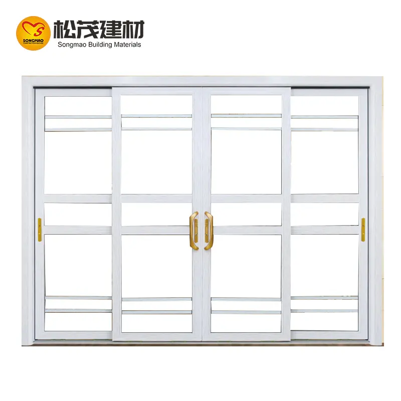 modern oversized 3 pane triple glazed ultra slimline sightline/frame aluminium sliding glass doors