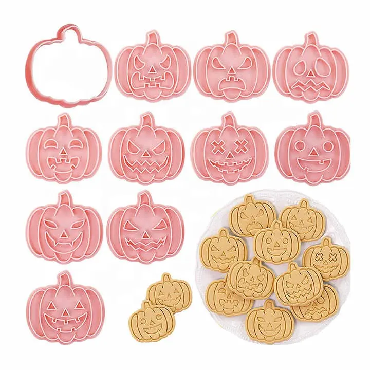 YJ Wonderful Custom 10 pz Set di formine per biscotti di zucca di Halloween