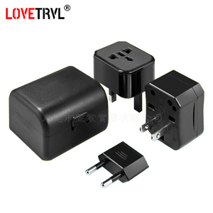 3 en 1 Conversión de viaje global Adaptador de enchufe de alimentación universal AU/EU/UK/US a adaptador de enchufe eléctrico de la UE - Product Image 3