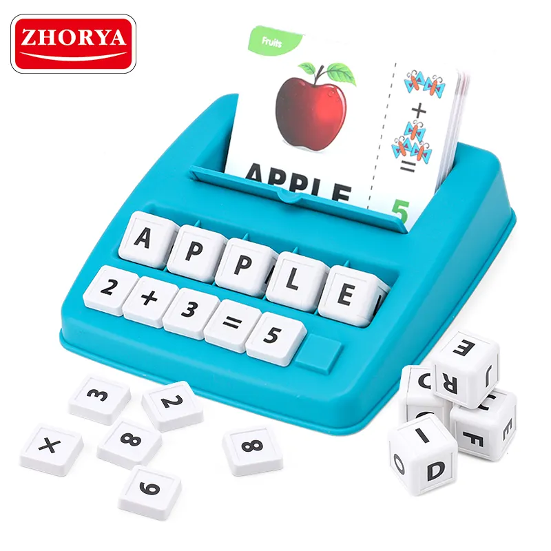 Zhorya Learning Educational Toys 2 in 1 Matching Alphabet Words ortografia gioco di matematica per bambini