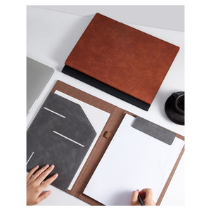Factory Custom Business Binder File Holder Leather Document Folder Portfolio Sales Manager Folder <strong>Contract</strong> Signing <strong>Book</strong> - Product Image 1