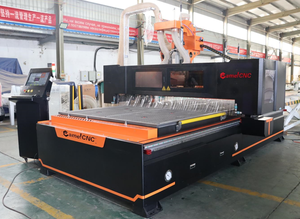 Cabezal de mandrinado vertical de gran tamaño 5 + 4, enrutador CNC ATC 2040 con sistema de anidación