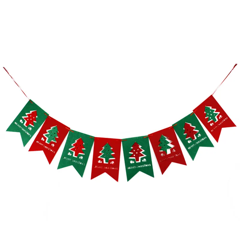 The new popular family restaurant holiday atmosphere decoration can be customized felt Christmas decoration