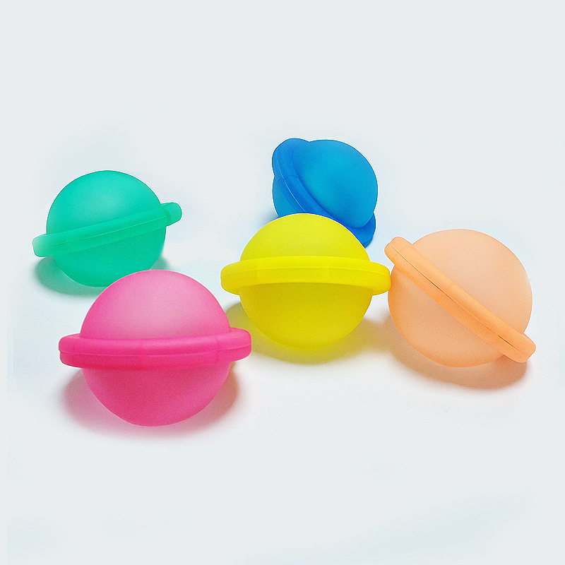 White pink green blue yellow orange 6cm UFO shape