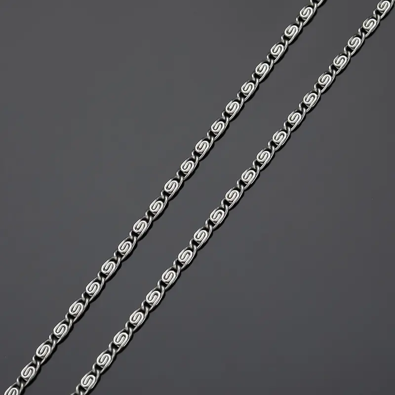 Collane di gioielli di moda Design unico 1.8/2.7/3.5/3.9mm catene in acciaio inox collana lunga per gli uomini delle donne