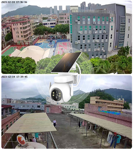 กล้อง IP พลังงานแสงอาทิตย์ระบบ HD ใช้พลังงานต่ำใช้เสียงสองทางและแสงสีดำ3MP ไซเรนในตัว - Product Image 3
