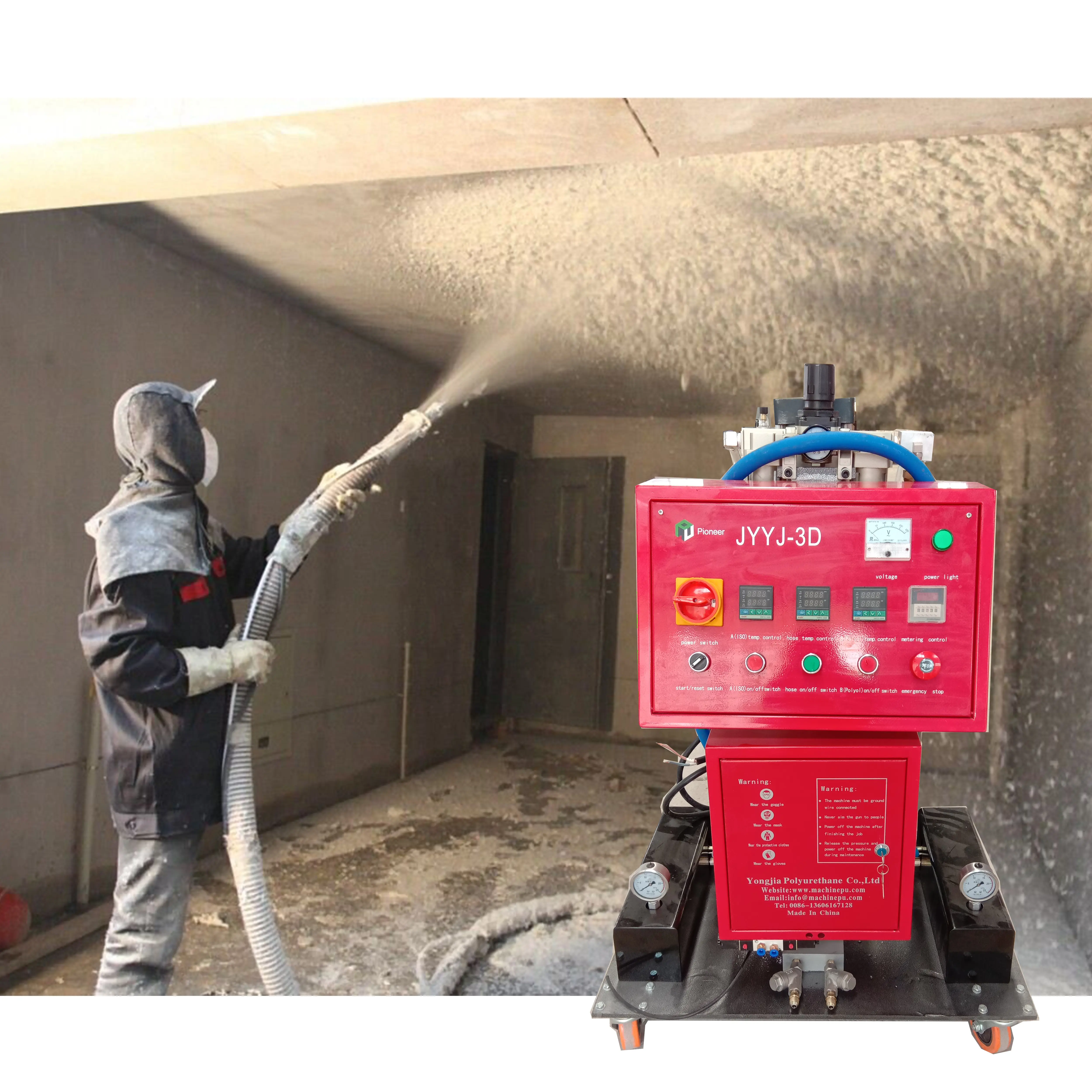 Máquina de aislamiento de espuma de pulverización de poliuretano, equipo de espuma de pulverización a la venta, precio al por mayor