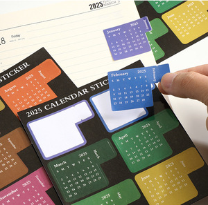 2025 Calendar Sticker Self Adhesive Monthly Tabs <strong>Date</strong> Planner Sticker for Journal Scrapbook <strong>Notebook</strong> - Product Image 3