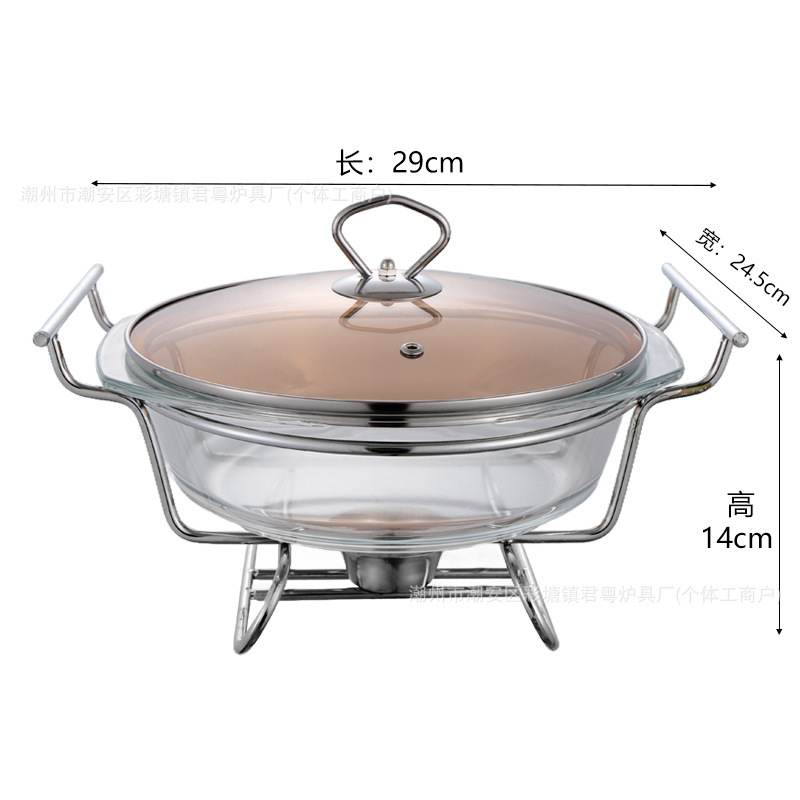 Tapa de Vidrio Circular Plateada de 2L