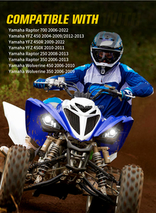 סימון אלקטרוני atv אביזרים הוביל מקרן פנס קדמי עבור yamaha yfz450 <span class=keywords><strong>yfz450r</strong></span> rptor250 wolverine450 אופניים מרובעים אופניים הוביל פנס headlamp