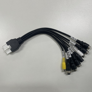 车辆监控音视频多路适配器电缆航空至RCA传输线 - Product Image 3