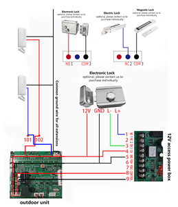 Intercomunicador eléctrico de audio 12V Control DE ACCESO Potencia Multi apartamento Audio Intercom Door Phone System - Product Image 6