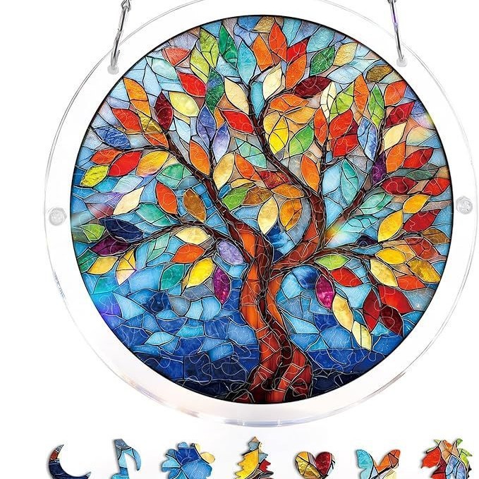 Ô arbre de verre radieux